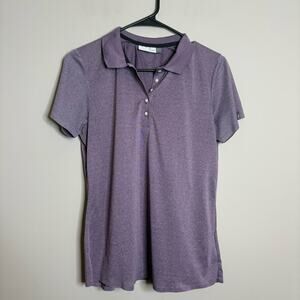 Kjus Womens Eve Golf Polo Short Sleeve Button Shirt Purple Size 40 Large US 10